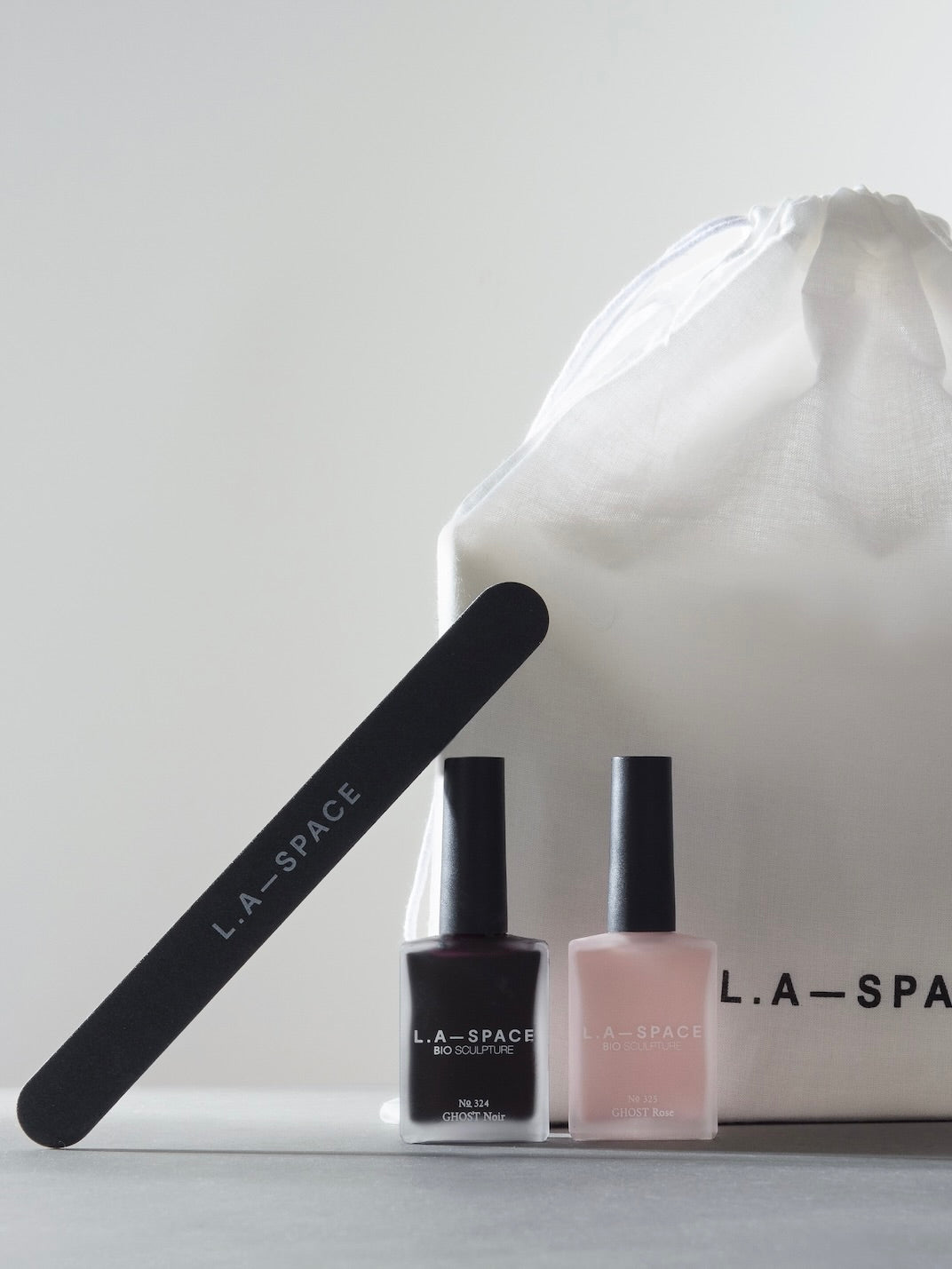 *PRE-ORDER* L.A-SPACE X BIO SCULPTURE NAIL POLISH DUO SET & FILE