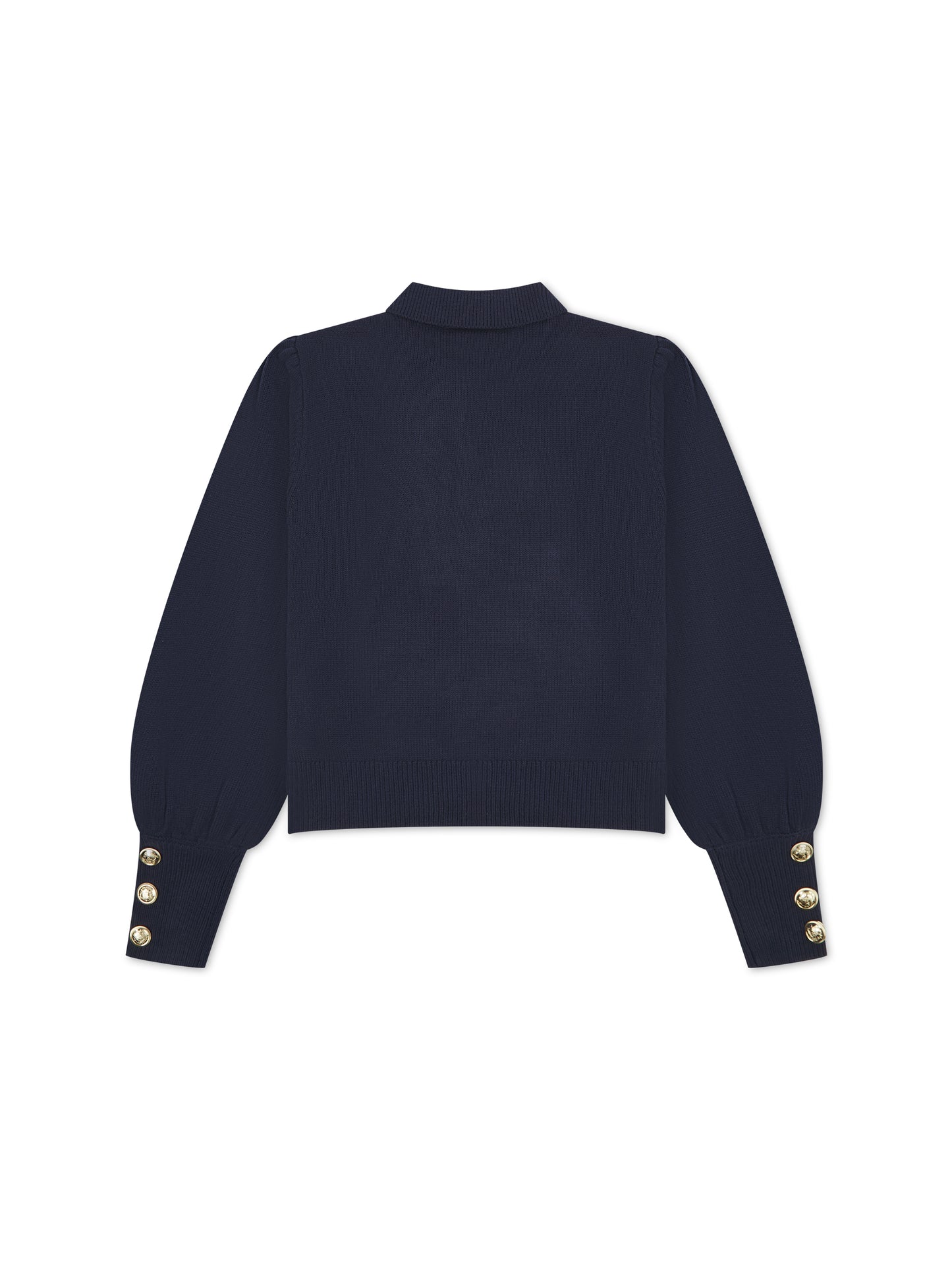 'VERITY' VARSITY BOXY FIT CARDIGAN NAVY