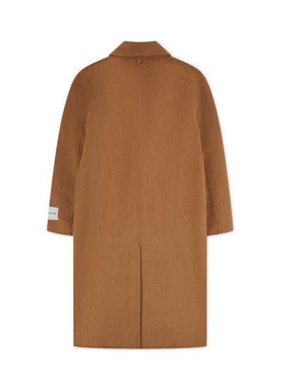 ‘JESSE’ WOOL BLEND OVERCOAT CAMEL