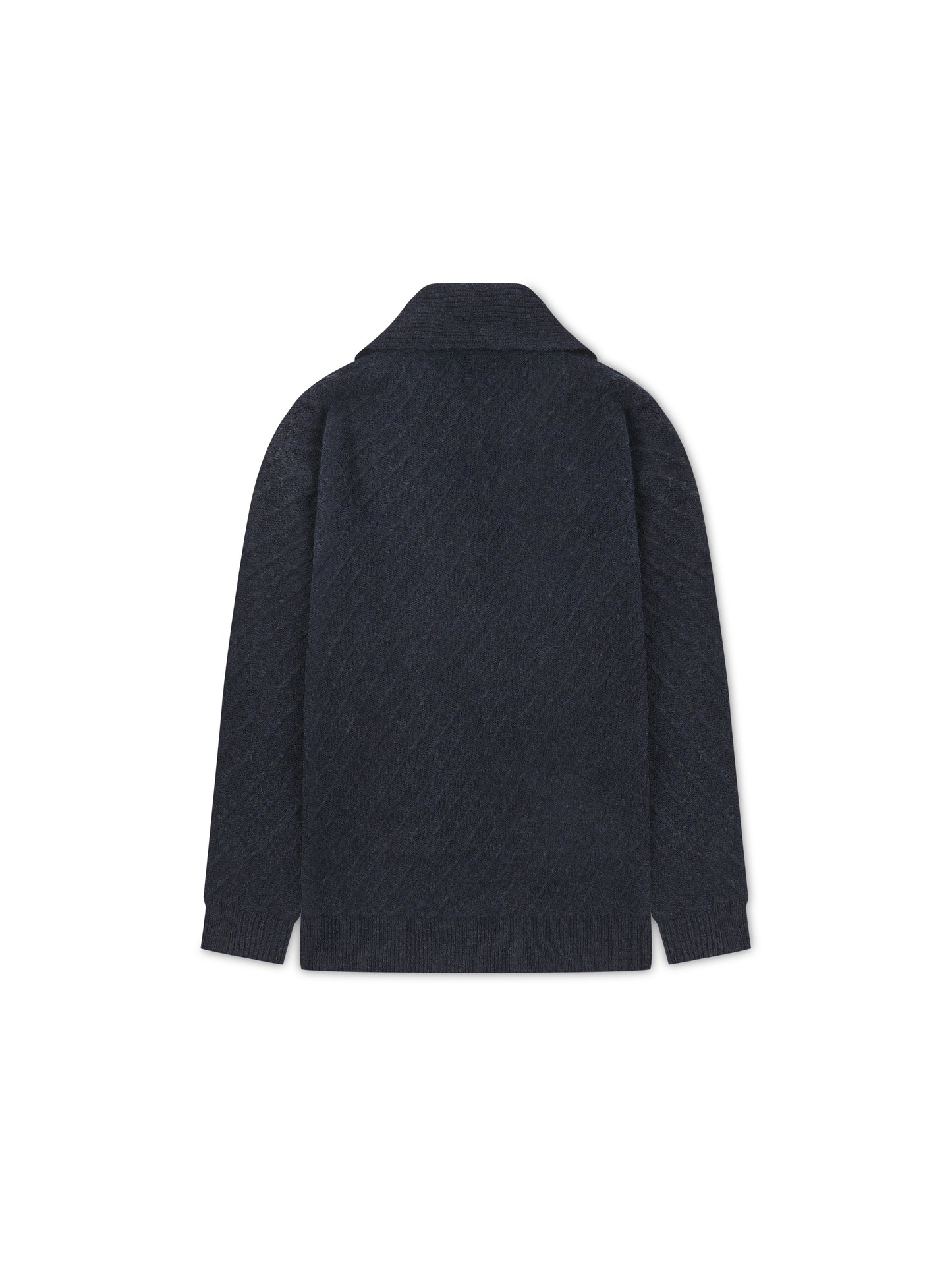 'CAMILLE' KNITTED CARDIGAN WITH SCARF DETAIL NAVY