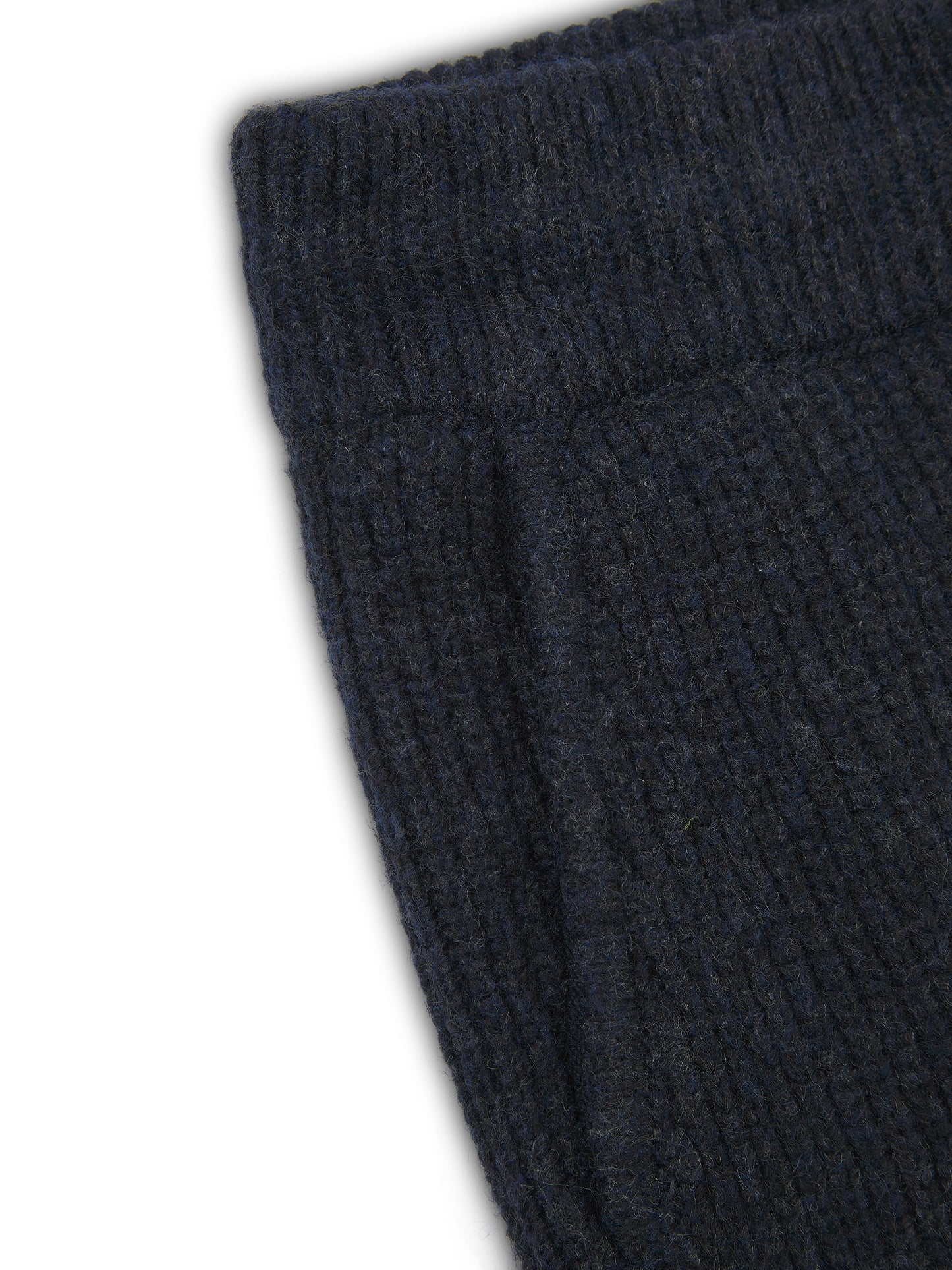 'CAMILLE' RIBBED DETAIL KNITTED WIDE LEG TROUSERS NAVY