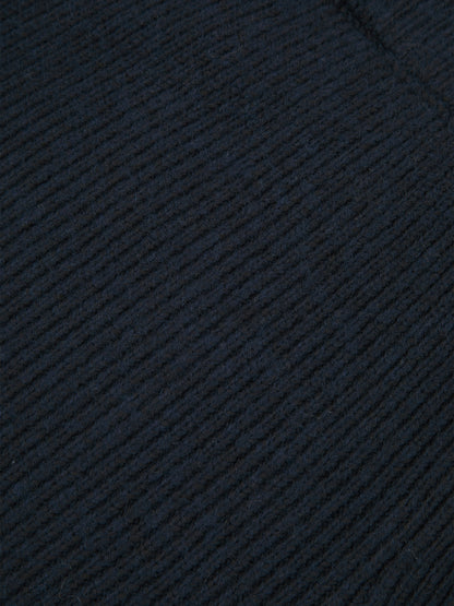 'DELPHINE' CUFF DETAIL KNITTED JOGGERS NAVY