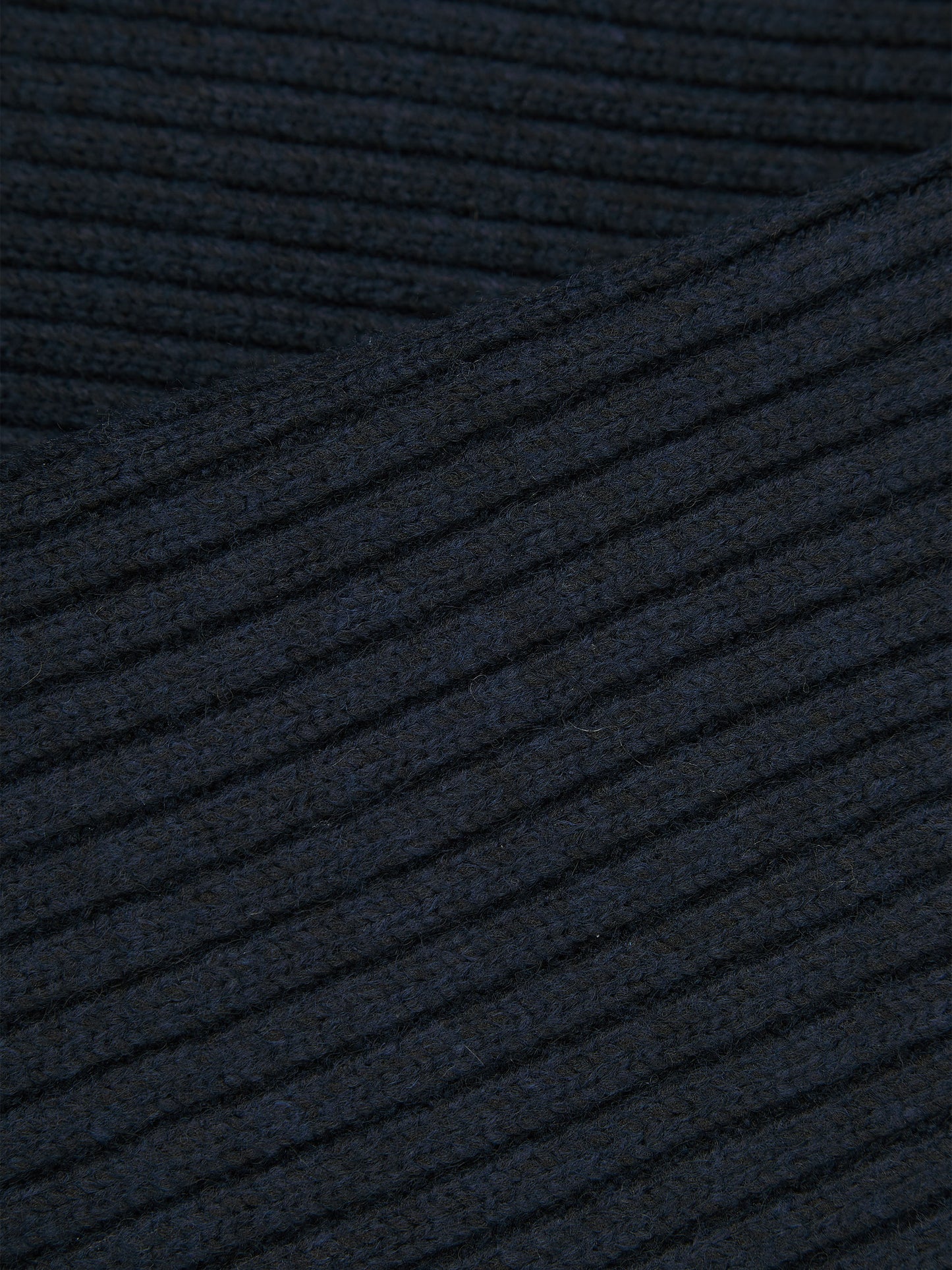 'DELPHINE' HALF ZIP FUNNEL NECK KNITTED JUMPER NAVY