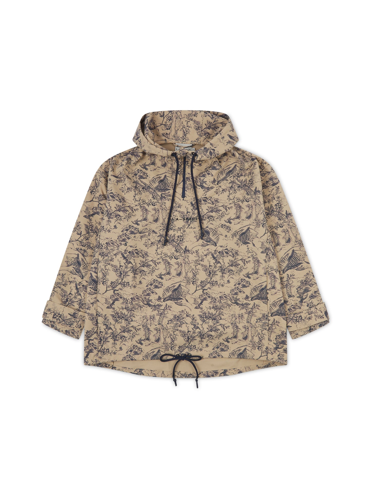 'VERMONT' OVERSIZED SIGNATURE PRINTED HOODED ANORAK