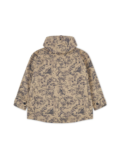 'VERMONT' OVERSIZED SIGNATURE PRINTED HOODED ANORAK