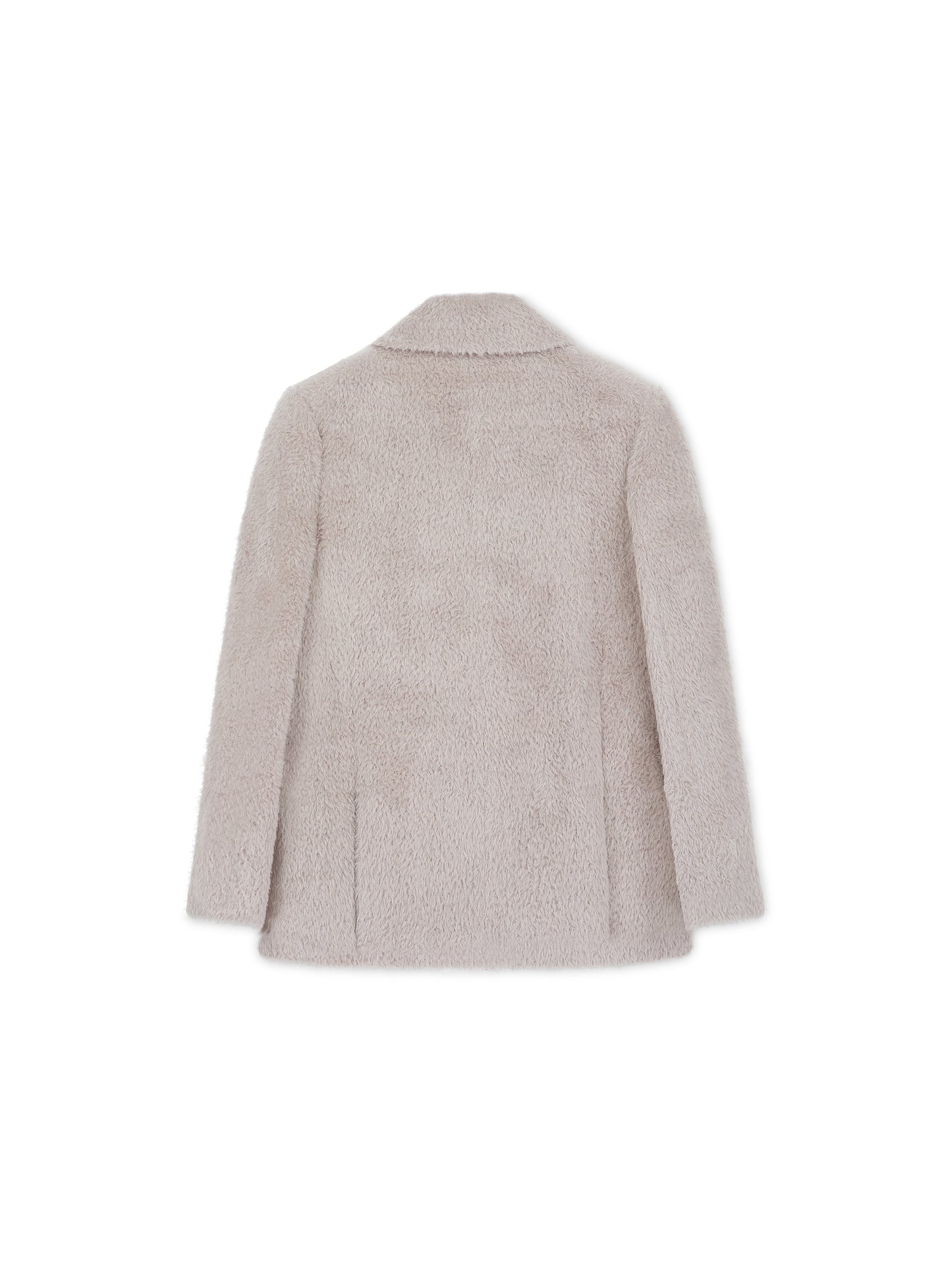 'LORIE’ TEXTURED WOOL BLEND BLAZER IN MINK