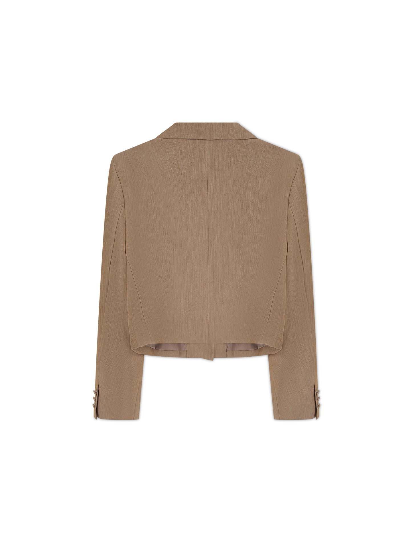 'HARLOW' CROPPED BLAZER CAMEL