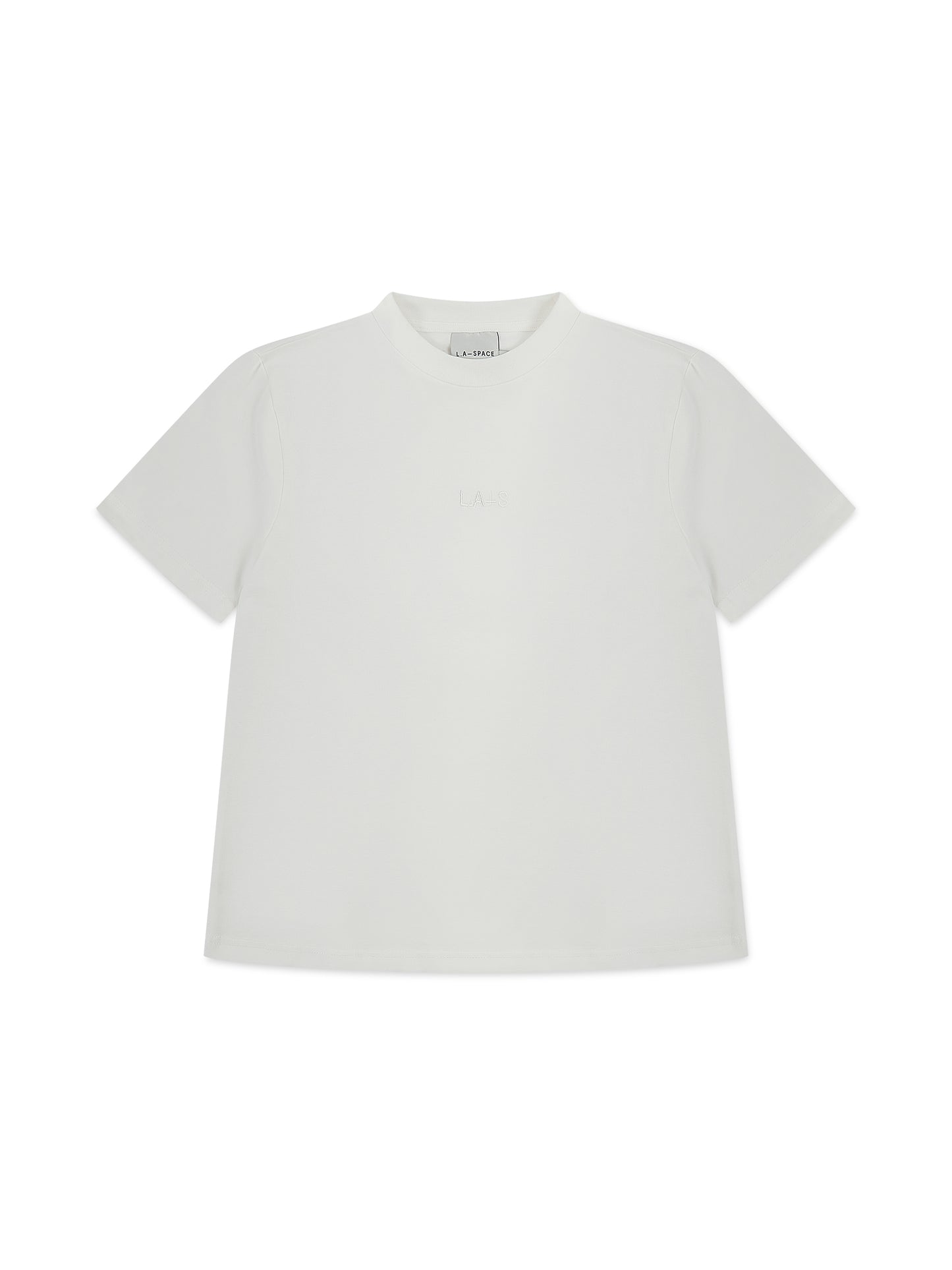 ‘L.A-S’ EMBROIDERED CLASSIC T-SHIRT WHITE