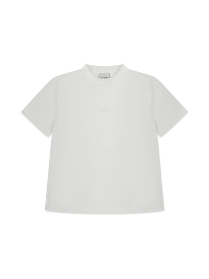 ‘L.A-S’ EMBROIDERED CLASSIC T-SHIRT WHITE