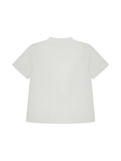 ‘L.A-S’ EMBROIDERED CLASSIC T-SHIRT WHITE