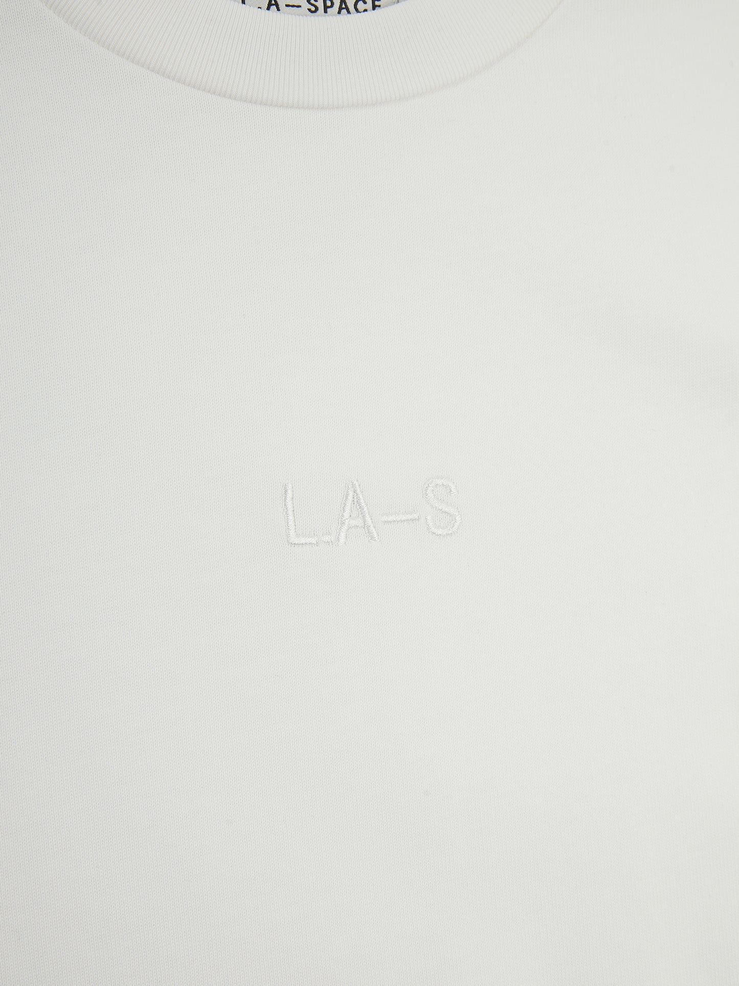 ‘L.A-S’ EMBROIDERED CLASSIC T-SHIRT WHITE