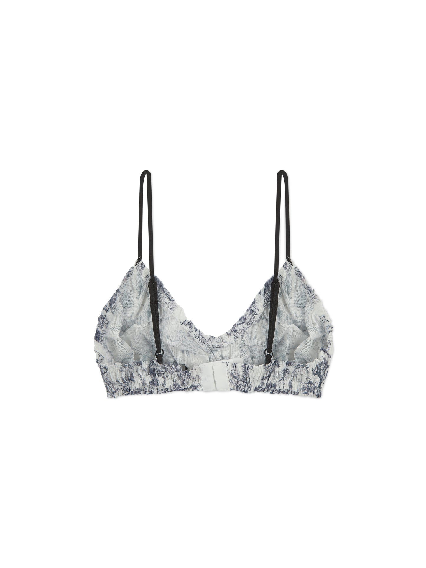 'NAOMI' SIGNATURE L.A-SPACE PRINTED MESH BRALETTE WHITE