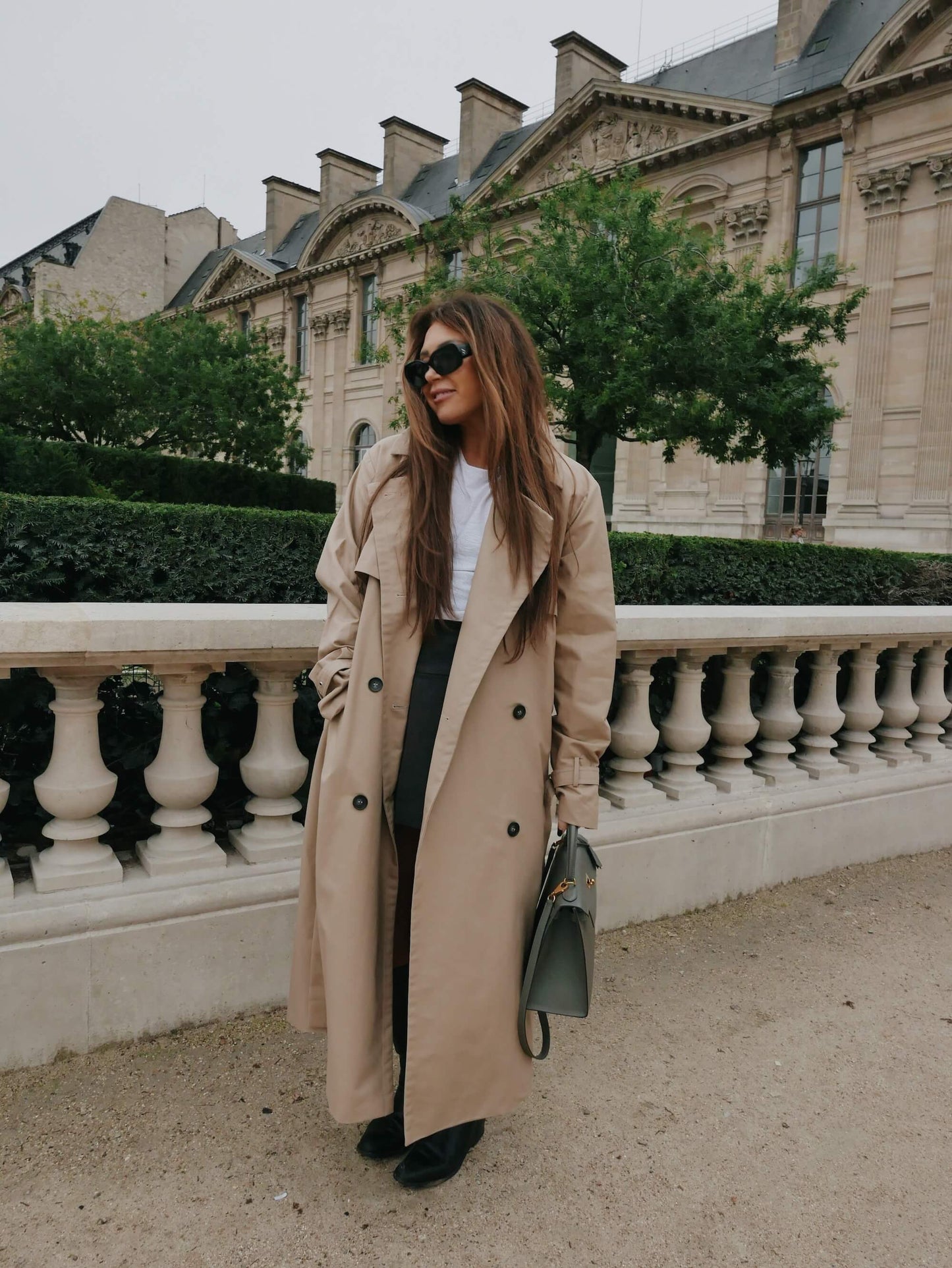 'VERSAILLES' SIGNATURE TRENCH COAT CAMEL